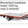 Trailer 1500 kg 3 motoren geremd 100 km/h (MM-07)